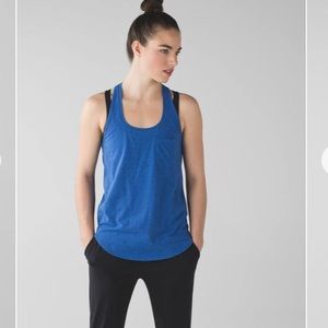Lululemon Yogi Racerback III tank in blue size 4